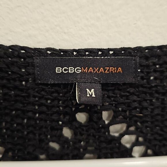 Black Knit Cardigan by BCBG Max Azria. - Picture 3 of 3